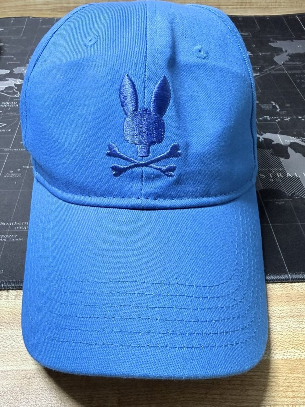 Brand New $45 Psycho Bunny Royal Blue Baseball Snapback Cap / Hat + Free GIFT!!
